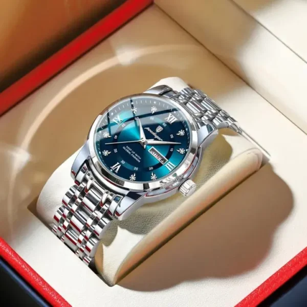 POEDAGAR 936 Fashion Luminous Quartz Watch For Men(সিটি লক)