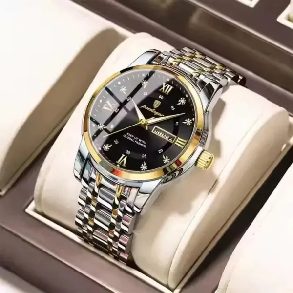 POEDAGAR 936 Fashion Luminous Quartz Watch For Men(সিটি লক)