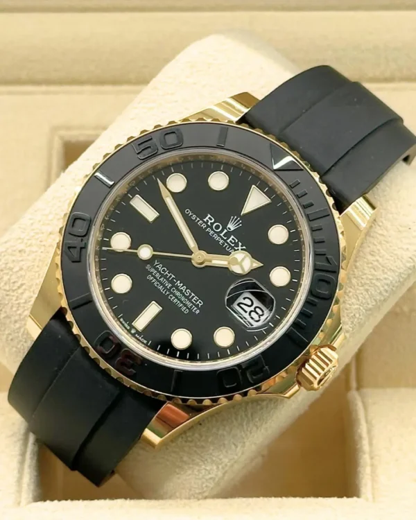 Foreign Trade Platinum Yacht Golden Yacht Mingshi Business Men's Mechanical Watch C Factory N Factory Luminous Calendar Rubber Watch Strap