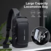 USB charging sport sling Anti-theft shoulder bag